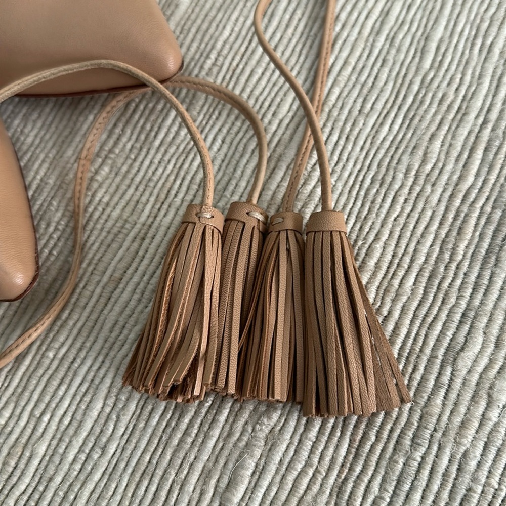 Loeffler Randall Penelope nude tassel tie flats 8 - Picture 8 of 11